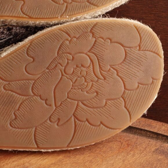 Born Sandals Womens SZ 9M Beige BLK Snake Print Leather Slide Espadrille Shoes - Picture 11 of 11